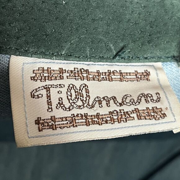 VTG Tillman Blue Denim Suede Fringed Horseshoe Western Shirt - Picture 8 of 14